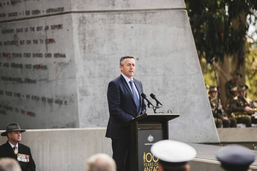 The Unit Citation for Gallantry was announced by Veterans' Affairs Minister Darren Chester. Photo: Jamila Toderas