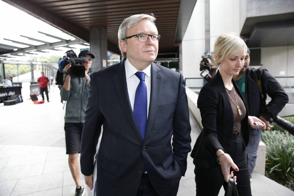 Kevin Rudd has been appointed chair of a global sanitation and water partnership. Photo: Glenn Hunt