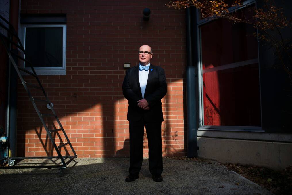 Portrait of David Whitney the head of Arts ACT who is retiring in July. Photo: Rohan Thomson