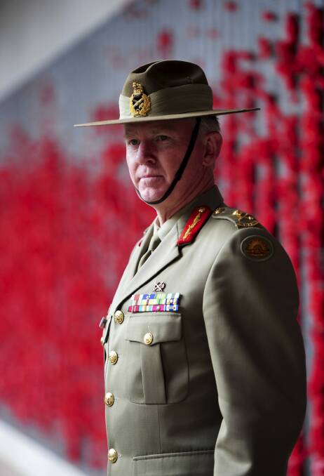 Remembering families: Major-General Stephen Day. Photo: Graham Tidy