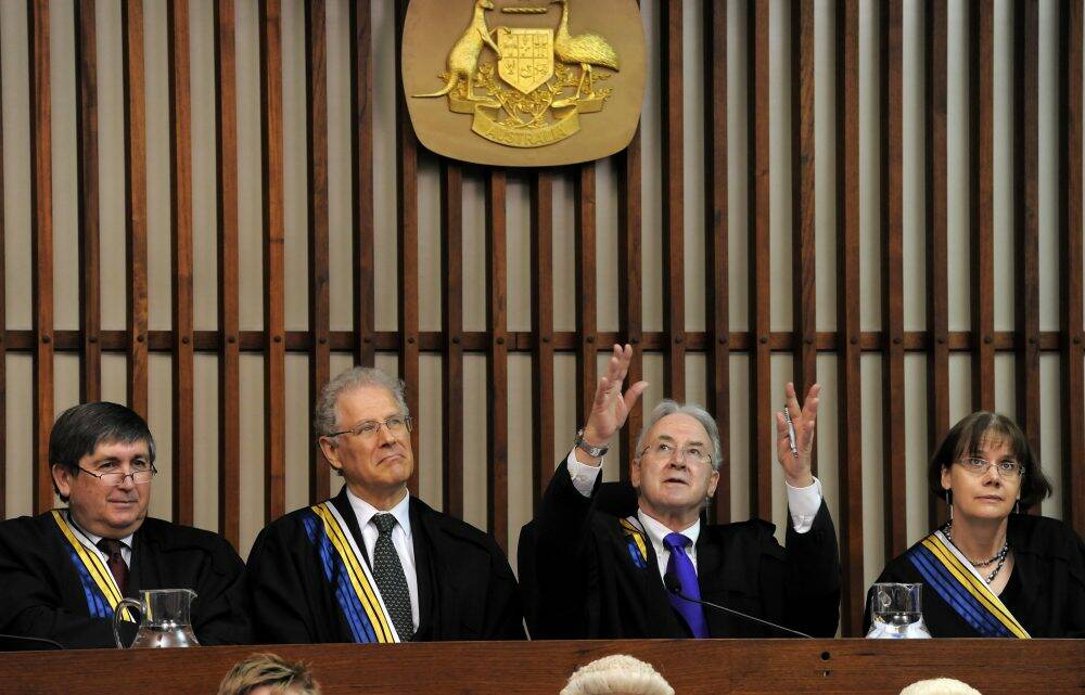 Judges at the ACT Supreme Court.  Photo: Graham Tidy