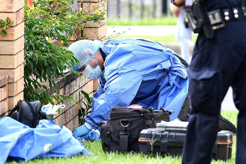 Detectives as well as scientific, forensic and ballistic officers have been involved in the investigation. Photo: AAP - Albert Perez