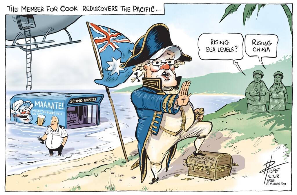 The Canberra Times' editorial cartoon for Friday, November 9, 2018 Photo: David Pope