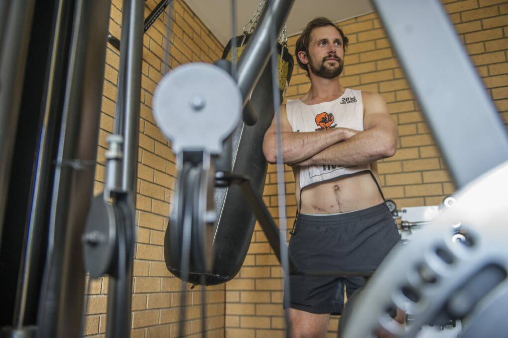 Canberra's Brad Carron-Arthur has just returned home after finishing third in World's Toughest Mudder in Las Vegas last weekend. Photo: Karleen Minney