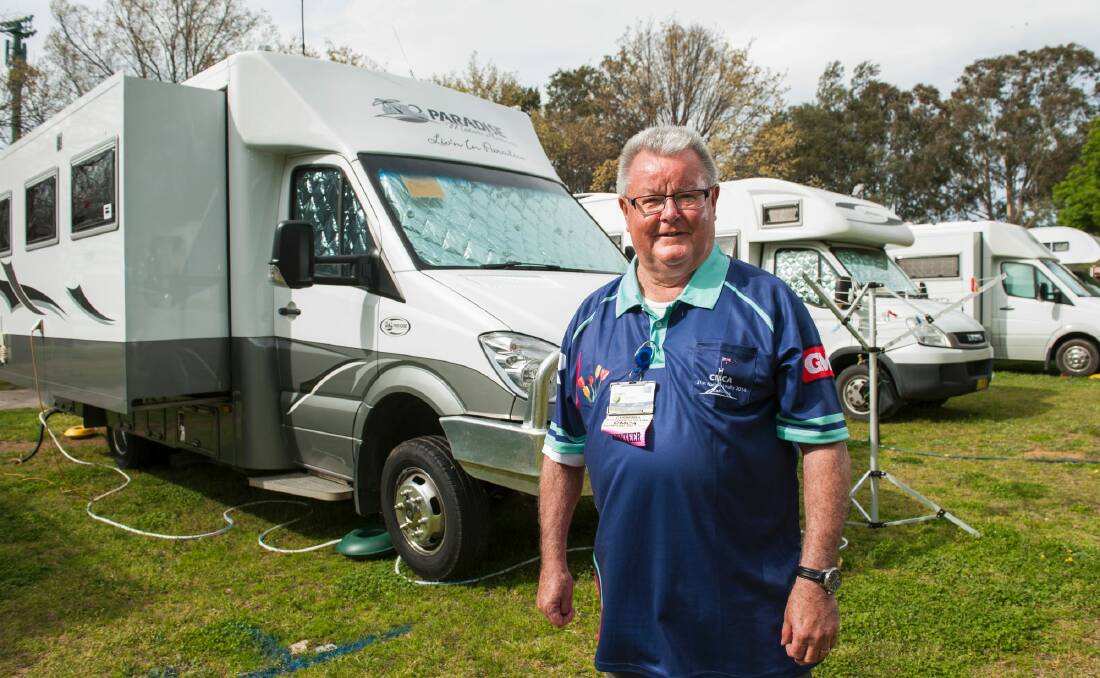 Campervan and Motorhome Club of Australia national chairman Garry Lee is pleased Labor have promised to lower registration fees for caravans and trailers.  Photo: Elesa Kurtz