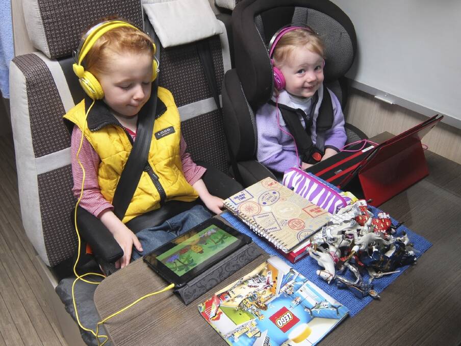 Boredom breakers: Take an iPad for the kids - the appeal of the countryside only lasts so long. Photo: John-Paul Moloney 