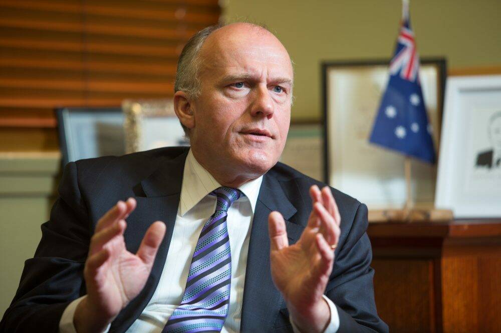 Employment Minister Eric Abetz "understands the distress that this issue is causing local residents". Photo: Peter Mathew