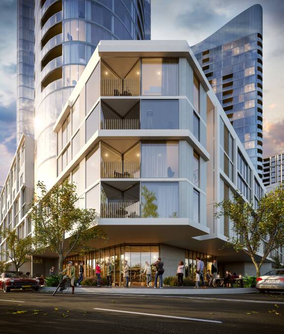 Geocon's Urban in Republic where the developers revealed plans for 6500 square metres of retail and commercial space.  Photo: Supplied