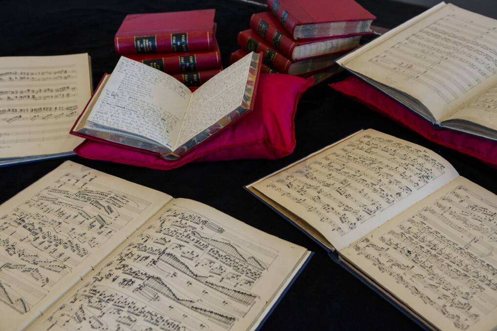 Some of Frederick Septimus Kelly's original diaries and manuscripts. Photo: Jamila Toderas