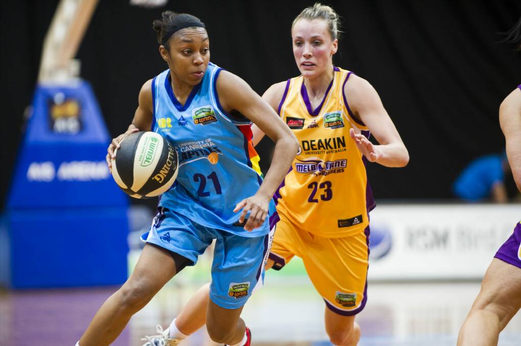 WNBA guard Renee Montgomery is hoping to help the Canberra Capitals revive their ailing season.  Photo: Rohan Thomson