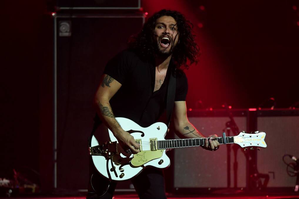 Big winners: Gang of Youths perform during the 31st ARIA Awards at The Star, in Sydney. Photo: AAP
