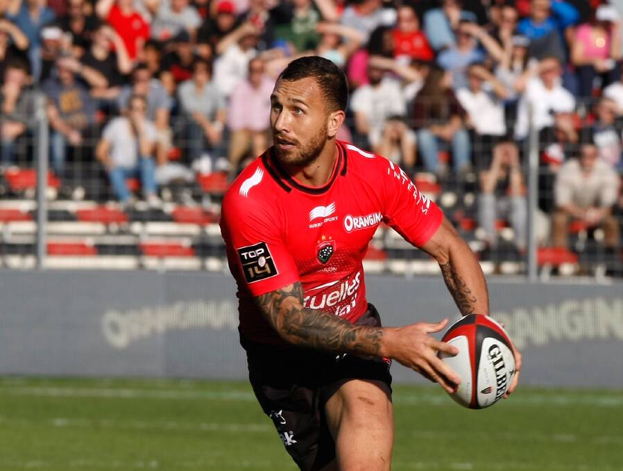 Olympics dream: Quade Cooper in action during his debut for Toulon after the 2015 World Cup. Photo: AP