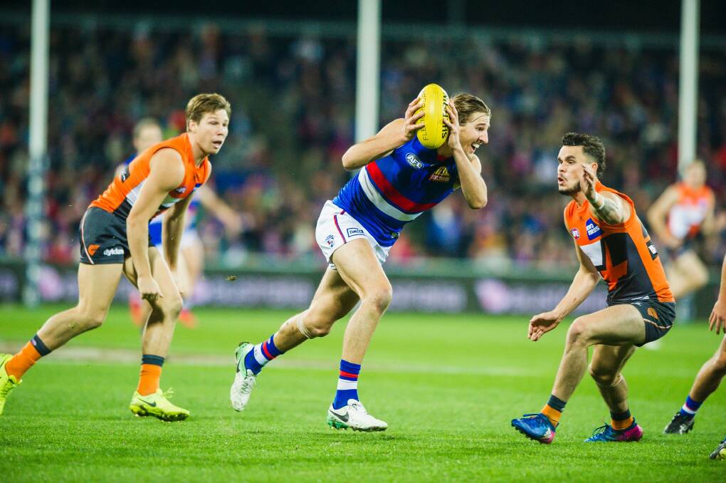 The Giants are set to play the Bulldogs in Canberra in round one. Photo: Sitthixay Ditthavong