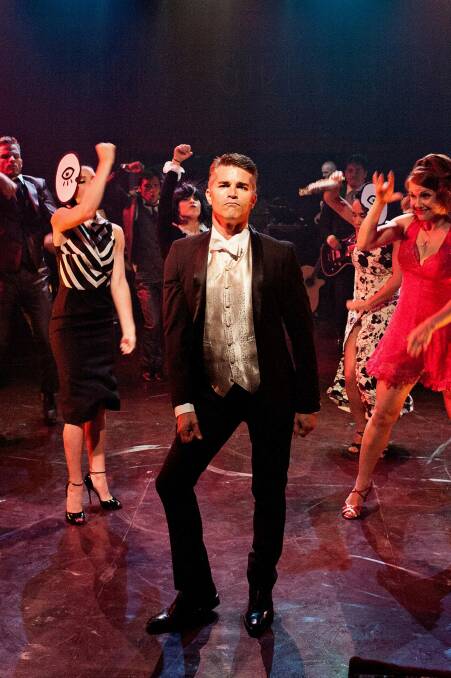 Memorable moves: Martin Crewes, centre, in "Sweet Charity". Photo: supplied