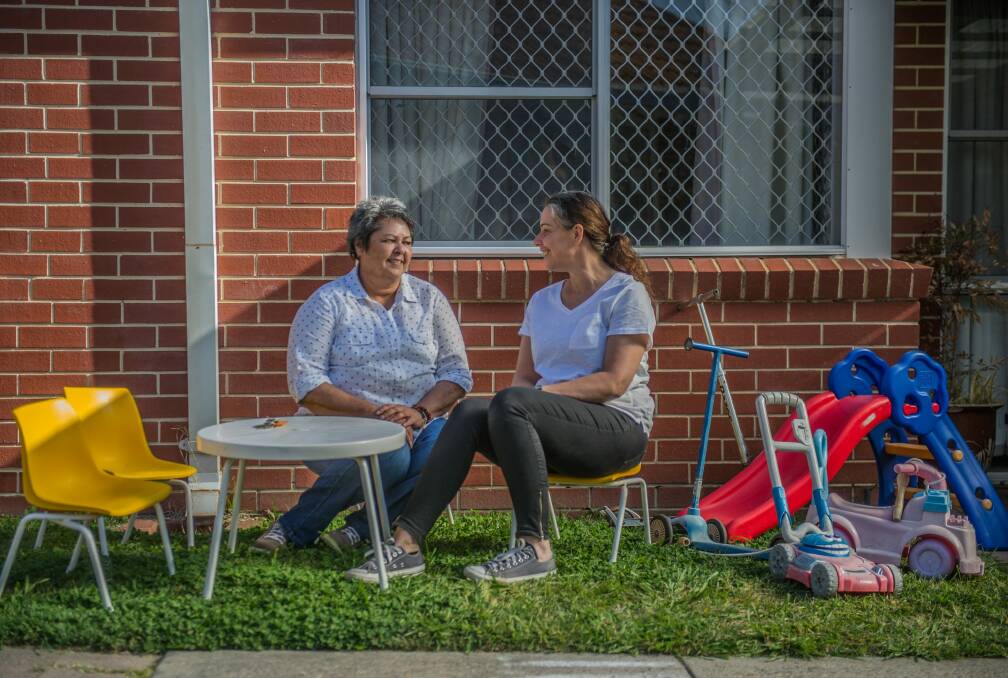 Robyn Martin (left) and Angie Piubello warn children fleeing violence in the ACT are falling through the cracks in the system, still not treated as clients in their own right. Photo: karleen minney
