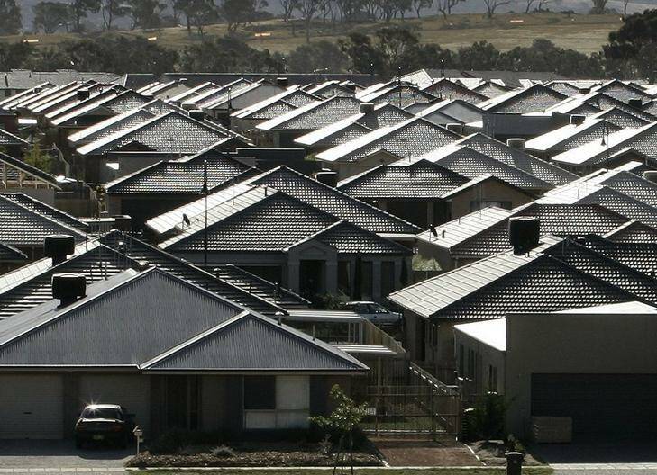 New housing estates in Canberra's north. Photo: Andrew Sheargold