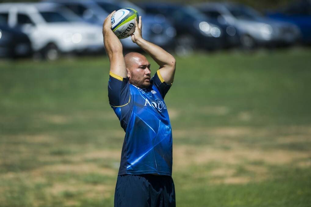 Brumbies hooker Robbie Abel is poised to earn his second Super Rugby cap as cover for Stephen Moore. Photo: Rohan Thomson