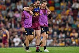Brisbane's Darcy Gardiner is one of several Lions to have suffered a season-ending knee injury. (Darren England/AAP PHOTOS)