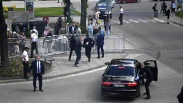 Slovak Prime Minister Robert Fico is in a stable but serious condition after being shot. (AP PHOTO)