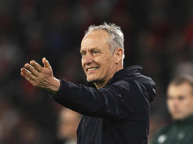 Christian Streich is stepping away after 36 years at German club Freiburg, the last 12 as coach. (AP PHOTO)