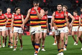 Adelaide were hard done by in their three-point loss to Essendon, the AFL has acknowledged. (Joel Carrett/AAP PHOTOS)
