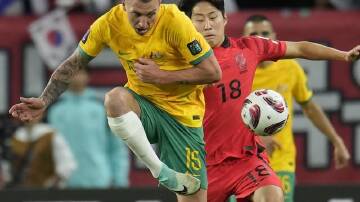 Mitchell Duke came in for a stream of online abuse after the Socceroos' Asian Cup exit. (AP PHOTO)