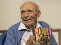 Leslie Cook, 101, hopes to participate in the Anzac Day commemoration. Picture by Gary Ramage