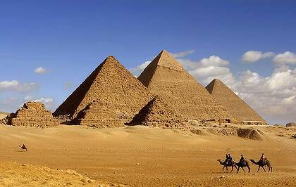 Closed off ... Egypt is scared people will stage rituals at the pyramids.