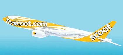 An artist's rendering of Scoot's livery.