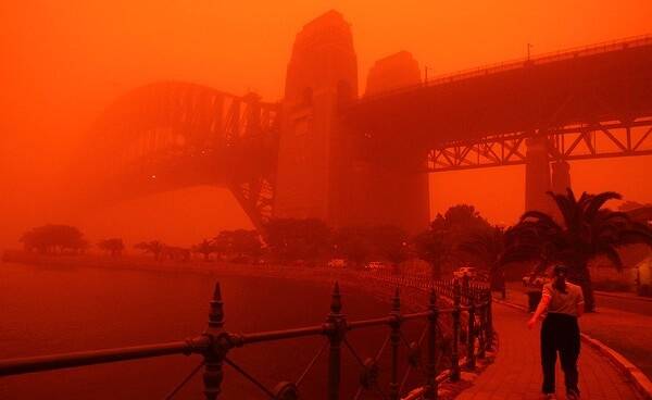 Worst dust haze to hit NSW in decades.