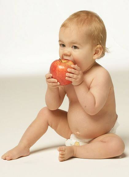 Off to a good start ... study finds kids' fruit and vegetable intake is higher if they had homemade baby food.