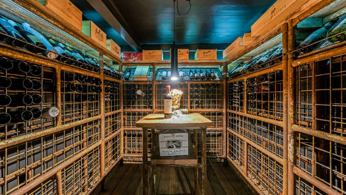 Downstairs is a 1000-bottle wine cellar. Picture supplied