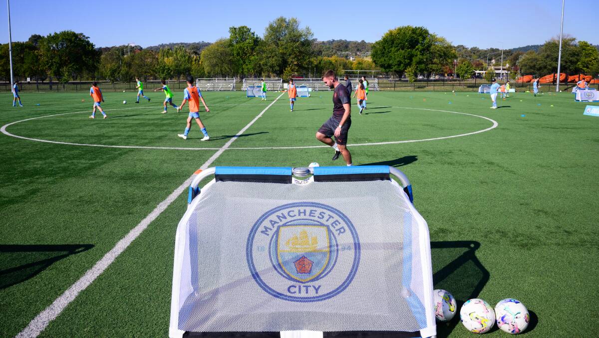 Manchester City youth camp held in Canberra. Picture by Sitthixay Ditthavong