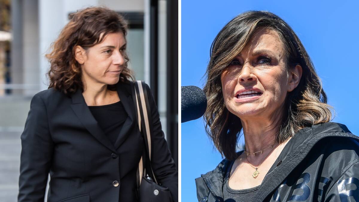 Lisa Wilkinson, right, and high-profile defamation silk Sue Chrysanthou. Pictures by Karleen Minney