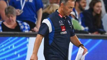 Norths coach Alastair Clarkson is open to recruiting experienced players at the struggling AFL club. (Morgan Hancock/AAP PHOTOS)