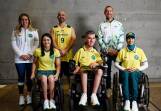 The Australian uniforms for the 2024 Paralympics were launched at Fashion Week. (Bianca De Marchi/AAP PHOTOS)