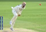 Nathan Lyon took 5-98 in the match against Kent but could not prevent Lancashire slipping to defeat. (Darren England/AAP PHOTOS)
