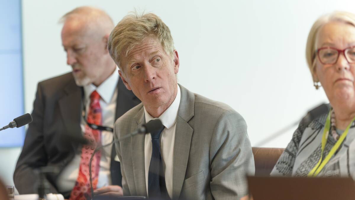 Chief Planner Andrew Smith from the National Capital Authority during a Senate inquiry. Picture by Keegan Carroll