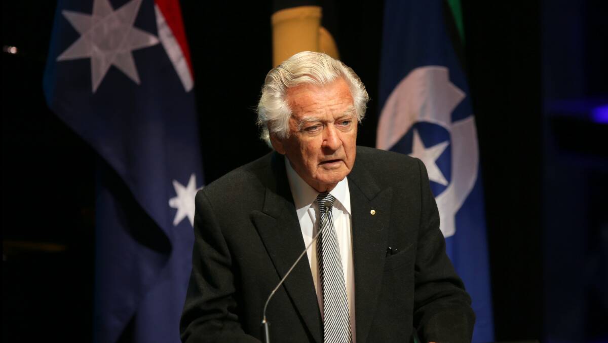 Former prime minister Bob Hawke in 2015. Picture by John Veage
