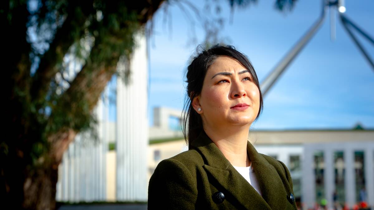 Local Hazara and ANU PhD candidate, Farkhondeh Akbari, is concerned about the state of Afghanistan after the Australian government's recent withdrawal of troops. Picture: Elesa Kurtz