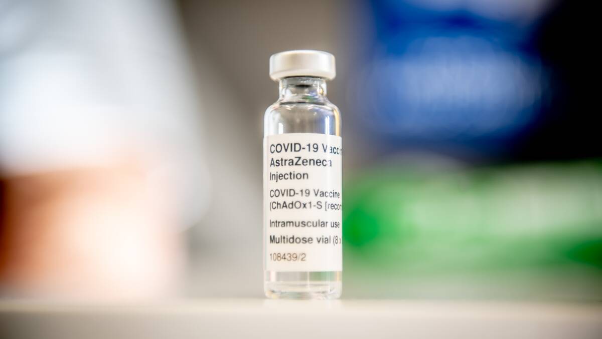 A vial of the AstraZeneca COVID-19 vaccine. Picture: Karleen Minney