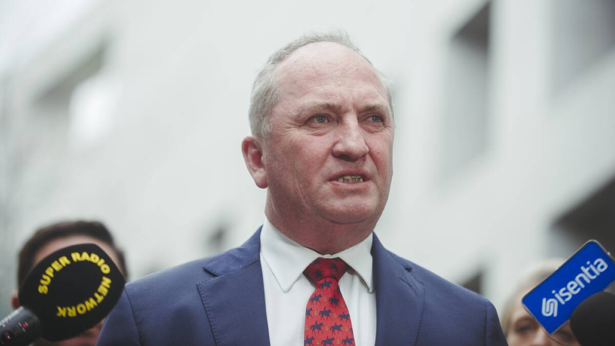 National Party leader Barnaby Joyce. Picture: Dion Georgopoulos