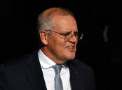 Prime Minister Scott Morrison arrives at a press conference at the Michael Clarke Recreation Centre on Day 39 of the 2022 federal election campaign. Picture: AAP