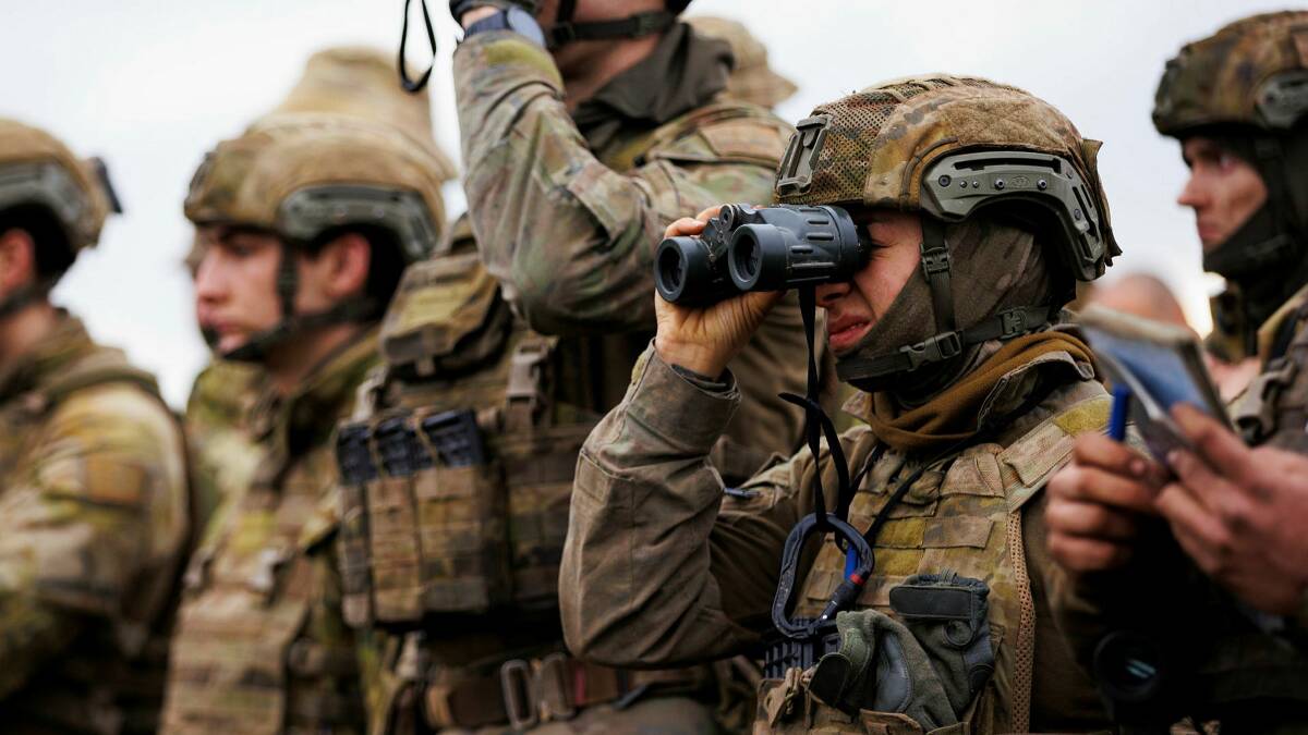 Australian Army personnel on a training mission. Picture Department of Defence