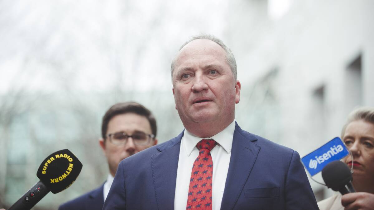Deputy Prime Minister and National Party leader Barnaby Joyce. Picture: Dion Georgopoulos