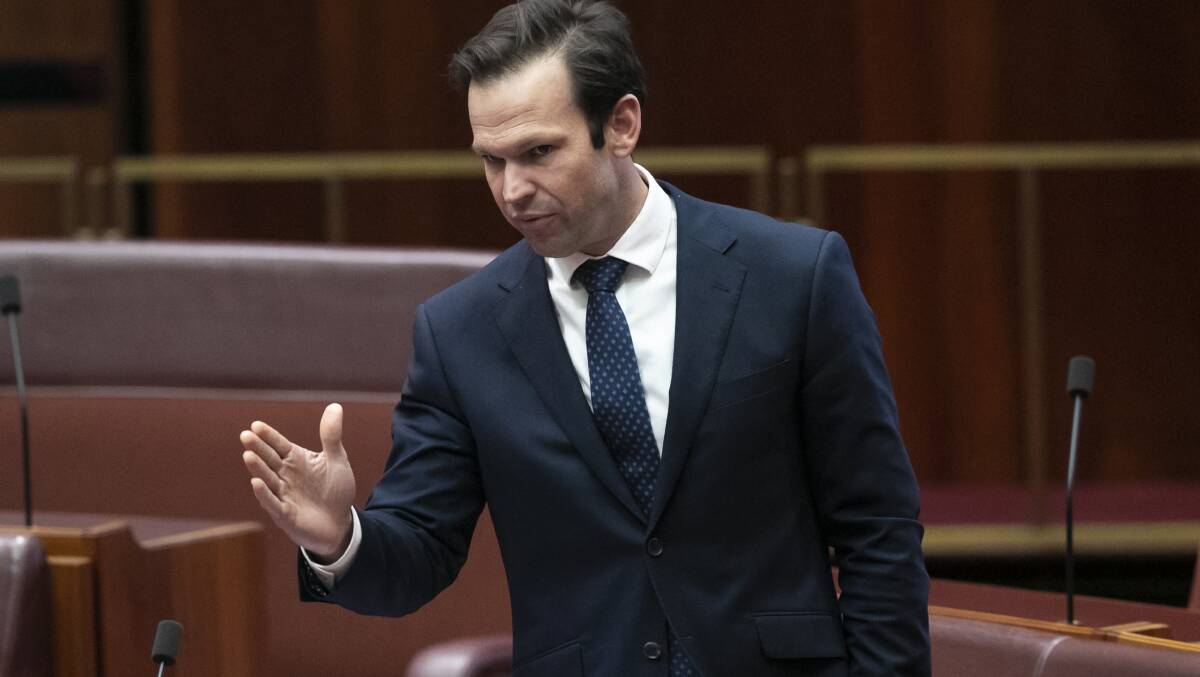  "Who fiddled with the thermostat?" Matt Canavan with the pressing questions of the day. It's going to be a long time in opposition. Picture by Sitthixay Ditthavong
