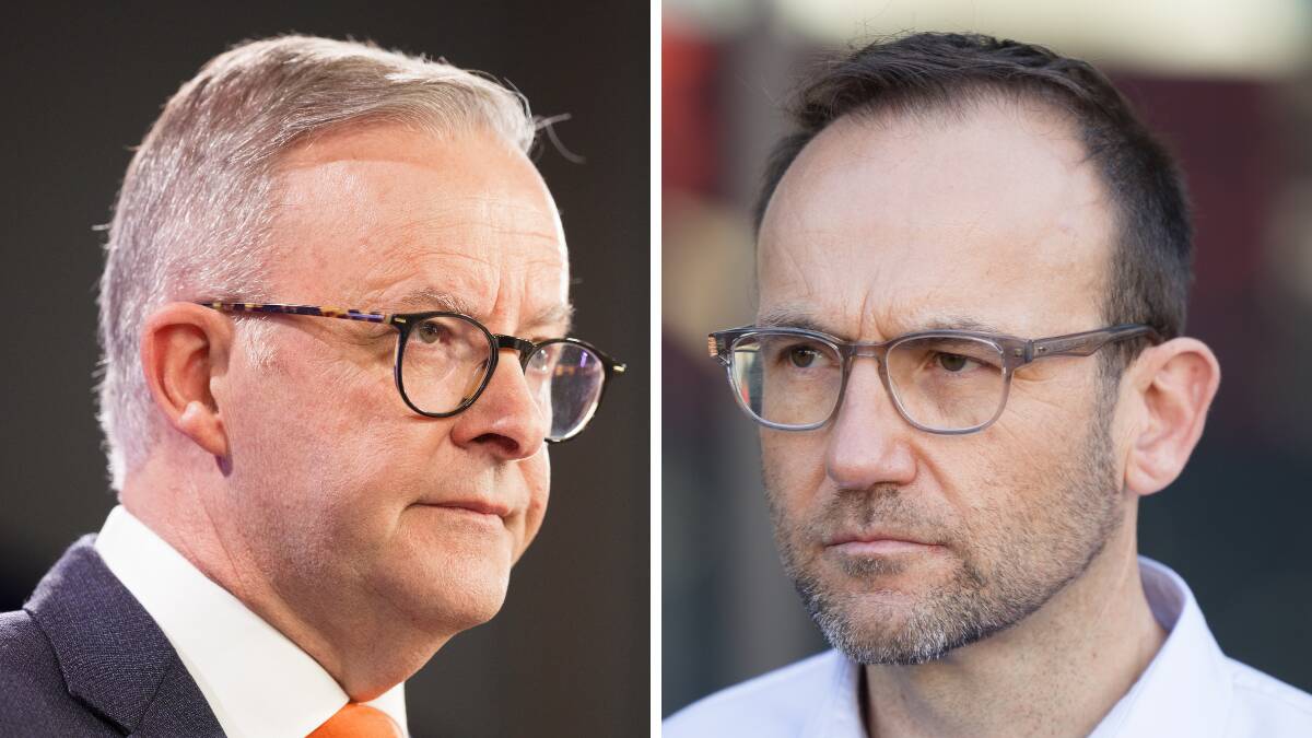 Prime Minister Anthony Albanese (left) and Greens leader Adam Bandt (right). Pictures by Sitthixay Ditthavong