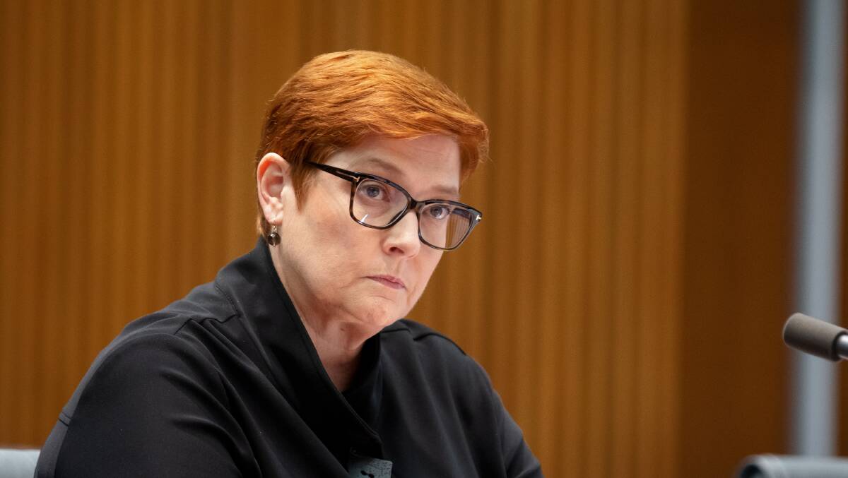 Foreign Affairs Minister Marise Payne at Senate Estimates. Picture: Sitthixay Ditthavong