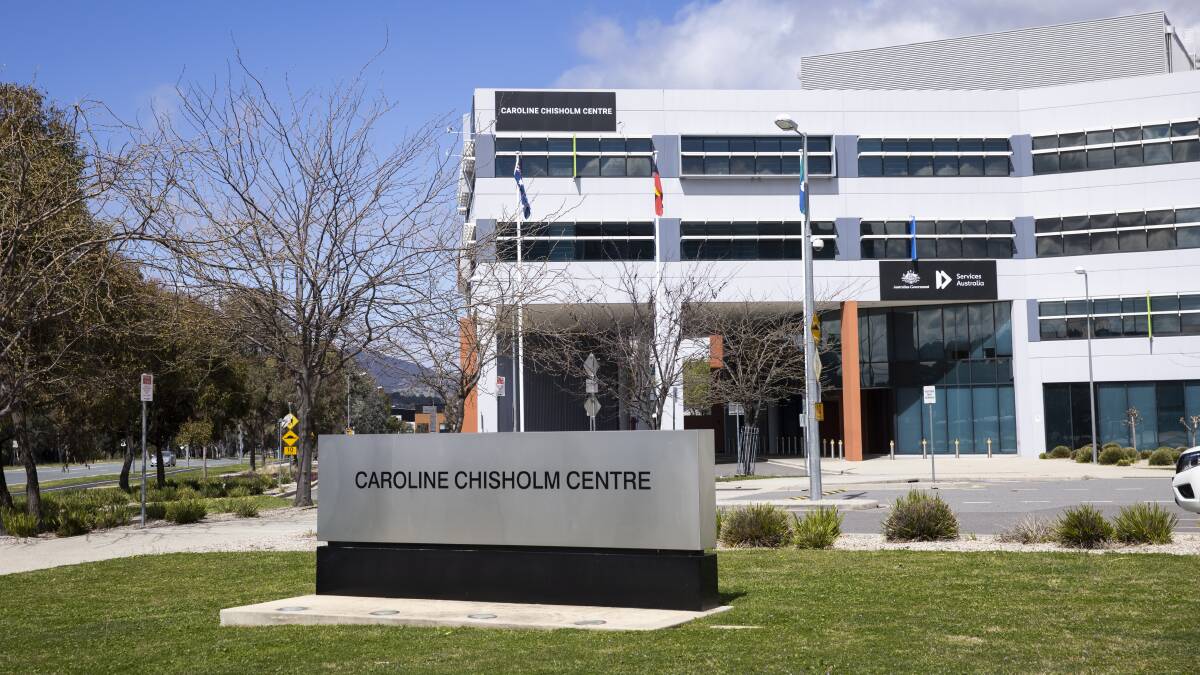 Another COVID-19 case has visited Services Australia's Caroline Chisholm Centre office in Tuggeranong. Picture: Keegan Carroll