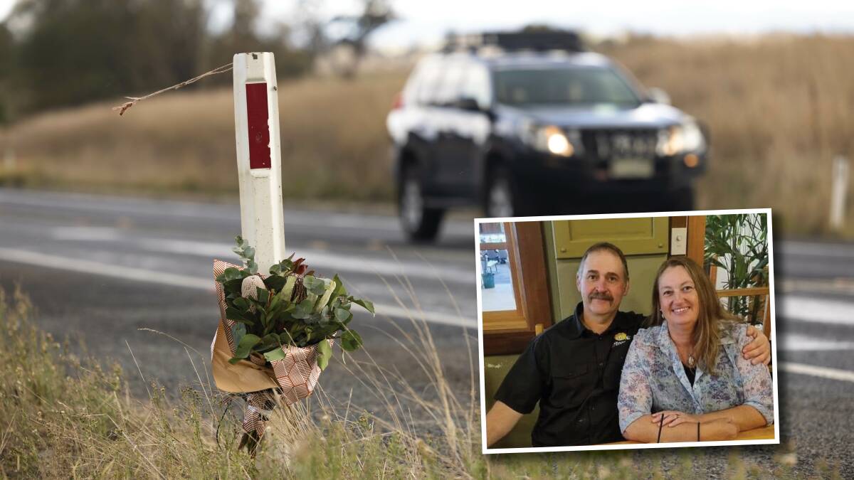 Four people died in the crash on Friday, including Craig and Dianne Perry, inset. Pictures Keegan Carroll, Facebook